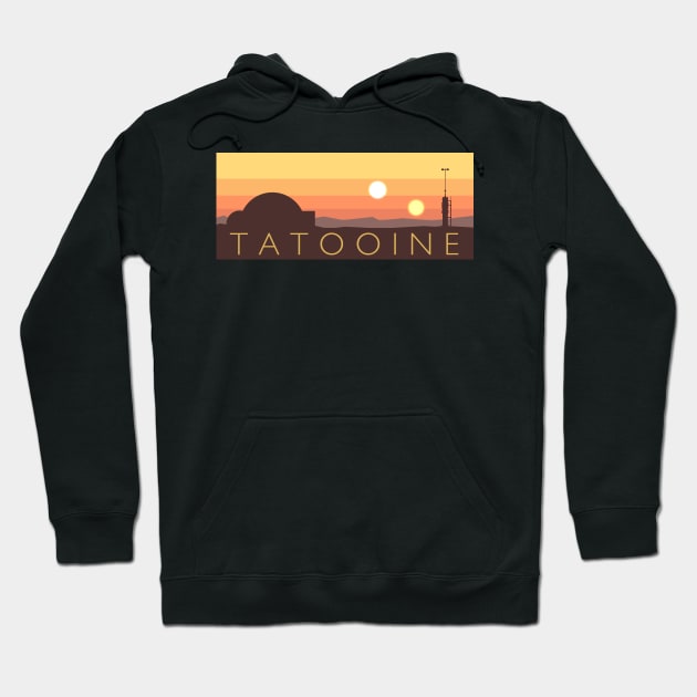 Tatooine Hoodie by AdamGraphite